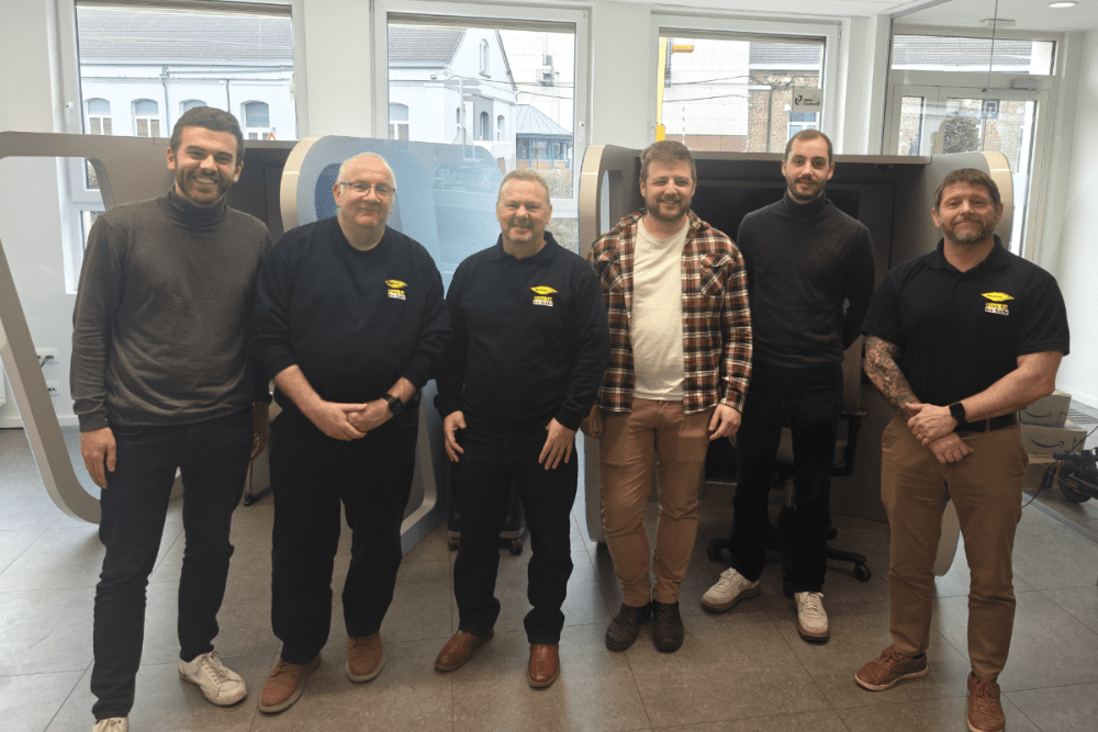 Colas Rail and Transurb teams during the OTM simulator project meeting at Transurb’s Namur office.